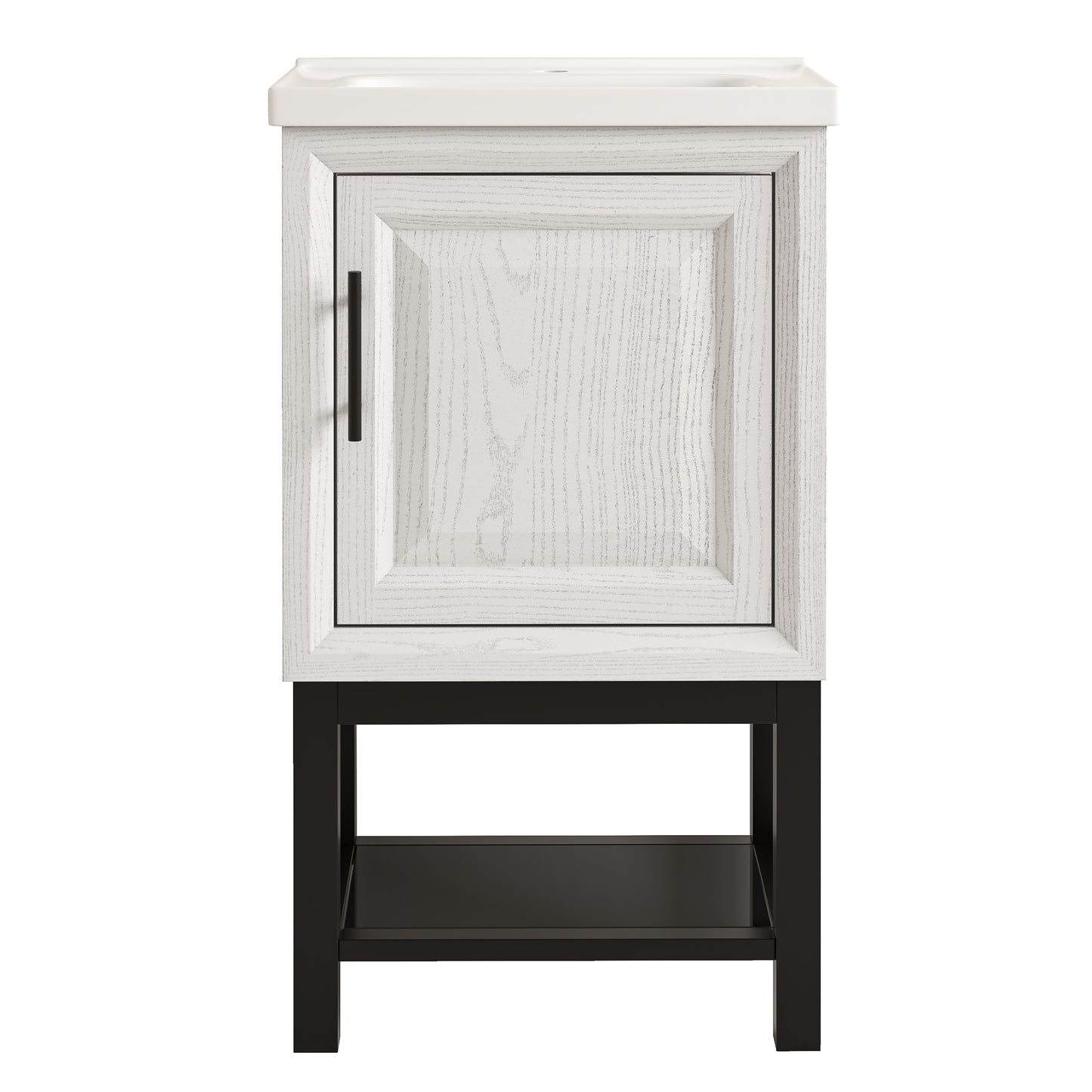 Festivo 20" FBV24212 Freestanding Bathroom Vanity with Ceramic Top-White