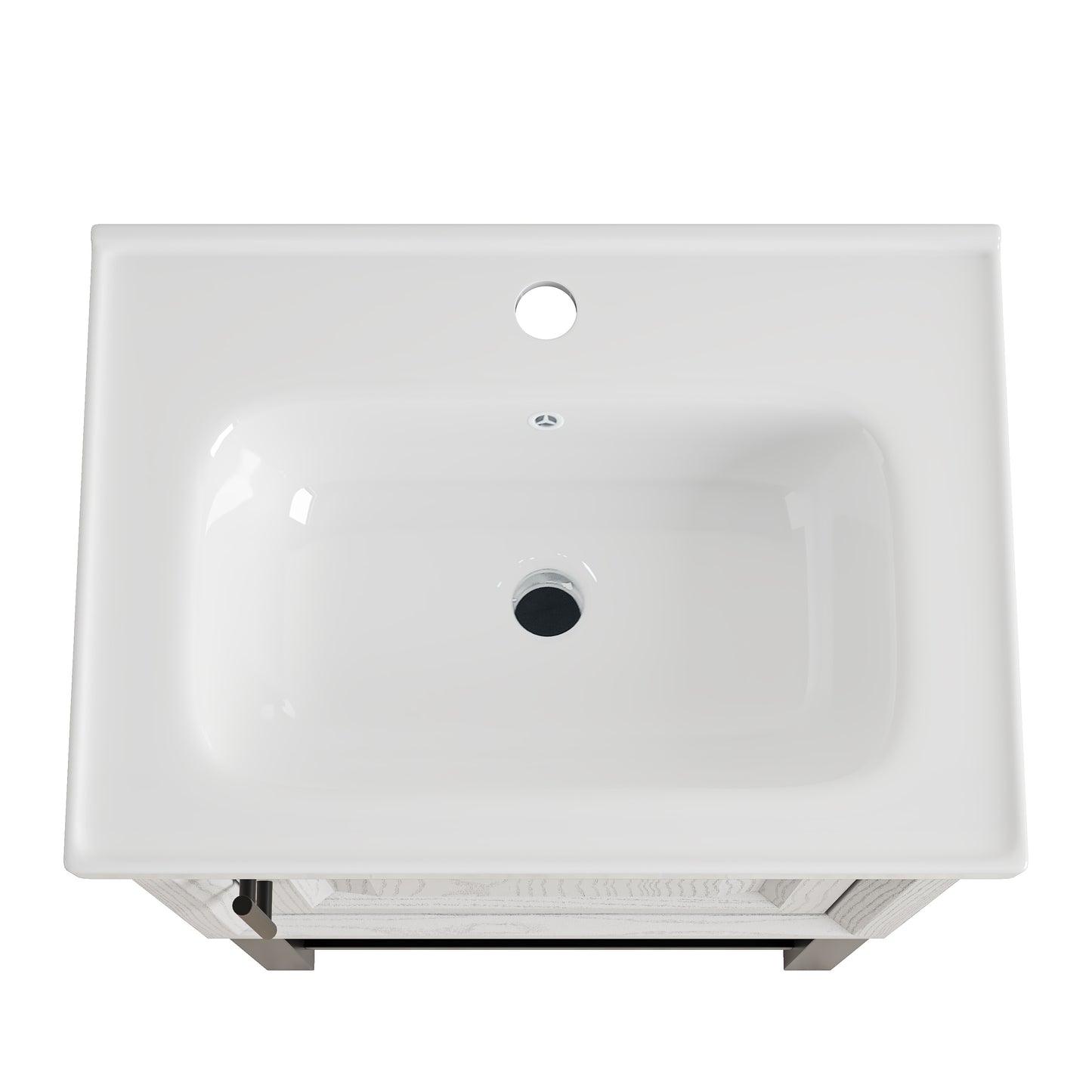 Festivo 20" FBV24212 Freestanding Bathroom Vanity with Ceramic Top-White