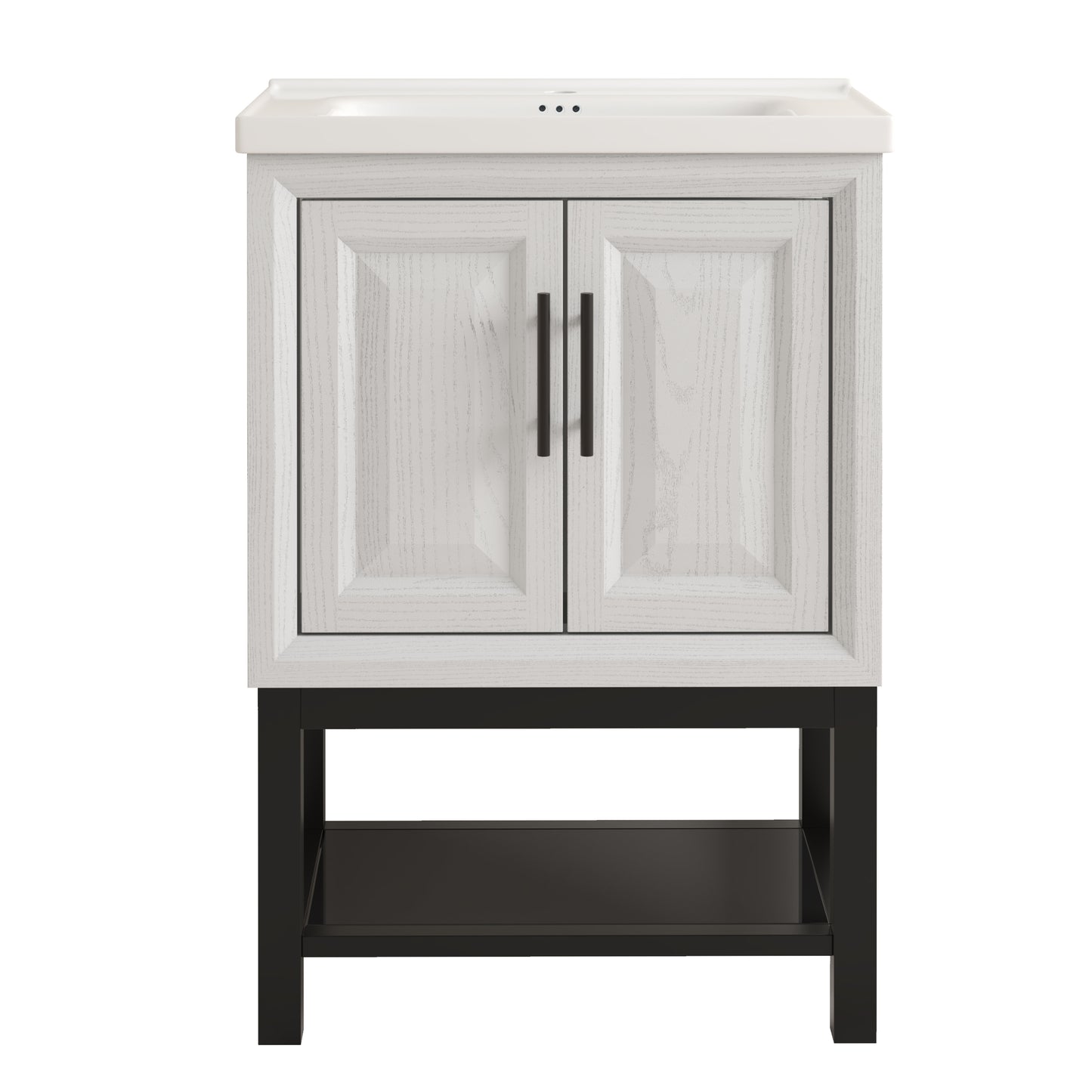 Festivo 24" FBV24222 Freestanding Bathroom Vanity with Ceramic Top-White