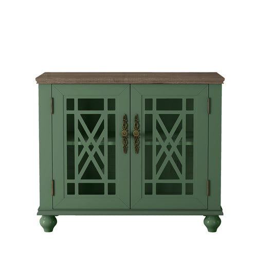 Festivo FCB22421 38" Buffet Sideboard Cabinet-Green