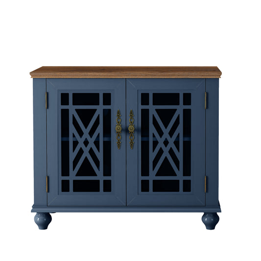 Festivo FCB22423 38" Buffet Sideboard Cabinet-Blue