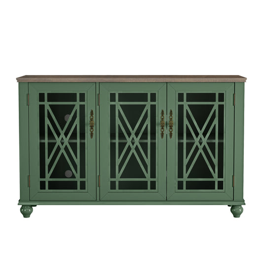 Festivo FCB22431 55" Buffet Sideboard Cabinet-Green