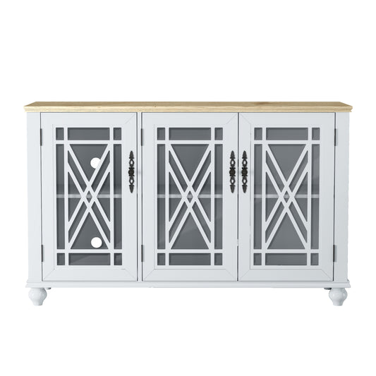 Festivo FCB22432 55" Buffet Sideboard Cabinet-Grayish White