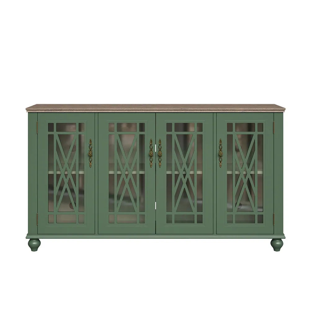 Festivo FCB22441 63" Buffet Sideboard Cabinet-Green