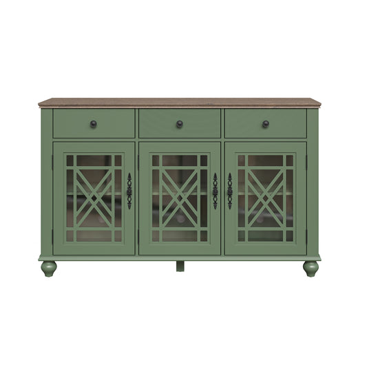 Festivo FCB24531 55" Buffet Sideboard Cabinet-Green