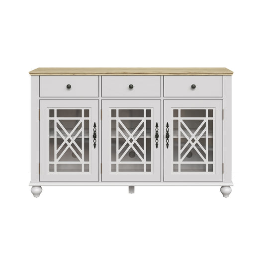 Festivo FCB24532 55" Buffet Sideboard Cabinet-Grayish White