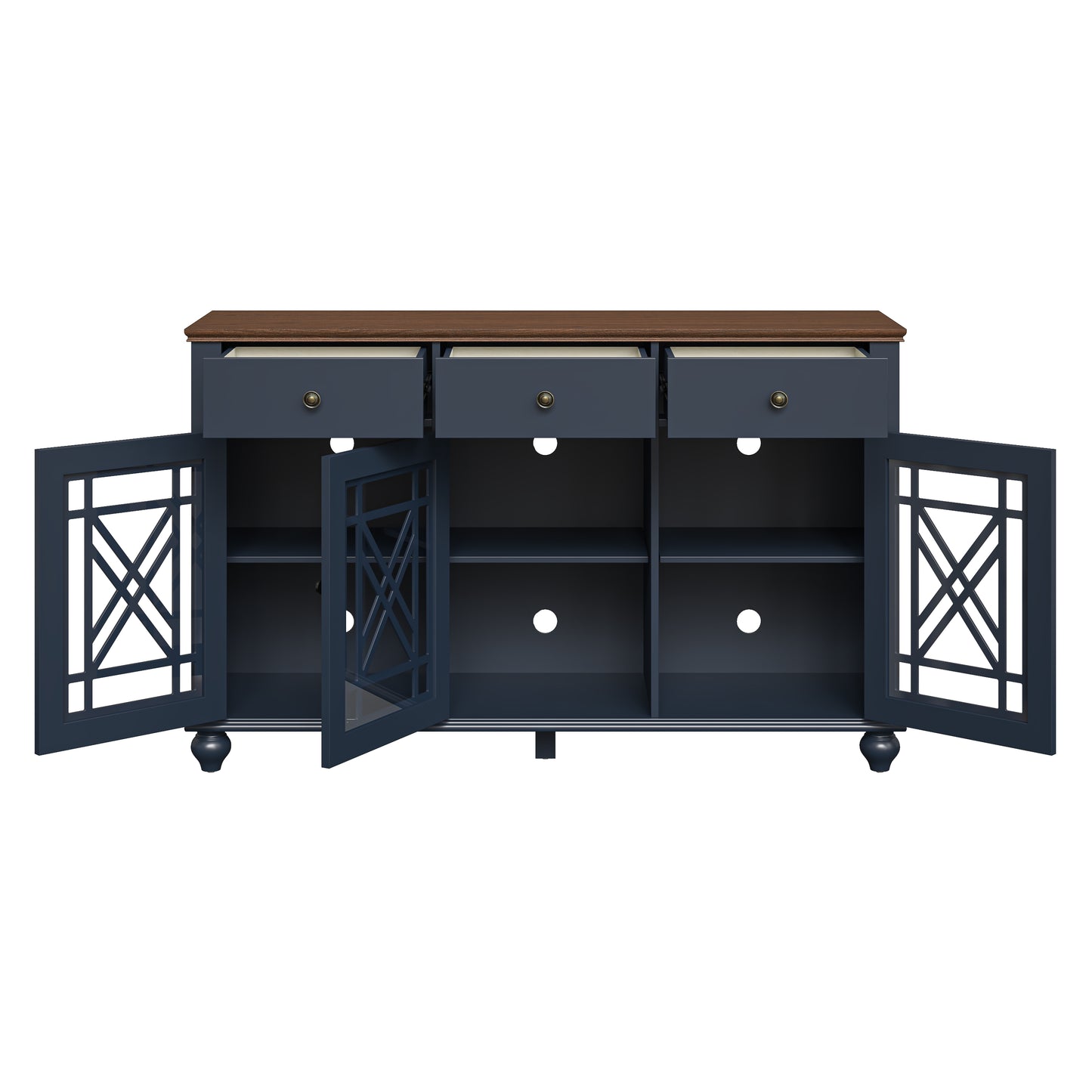 Festivo FCB24533 55" Buffet Sideboard Cabinet-Navy