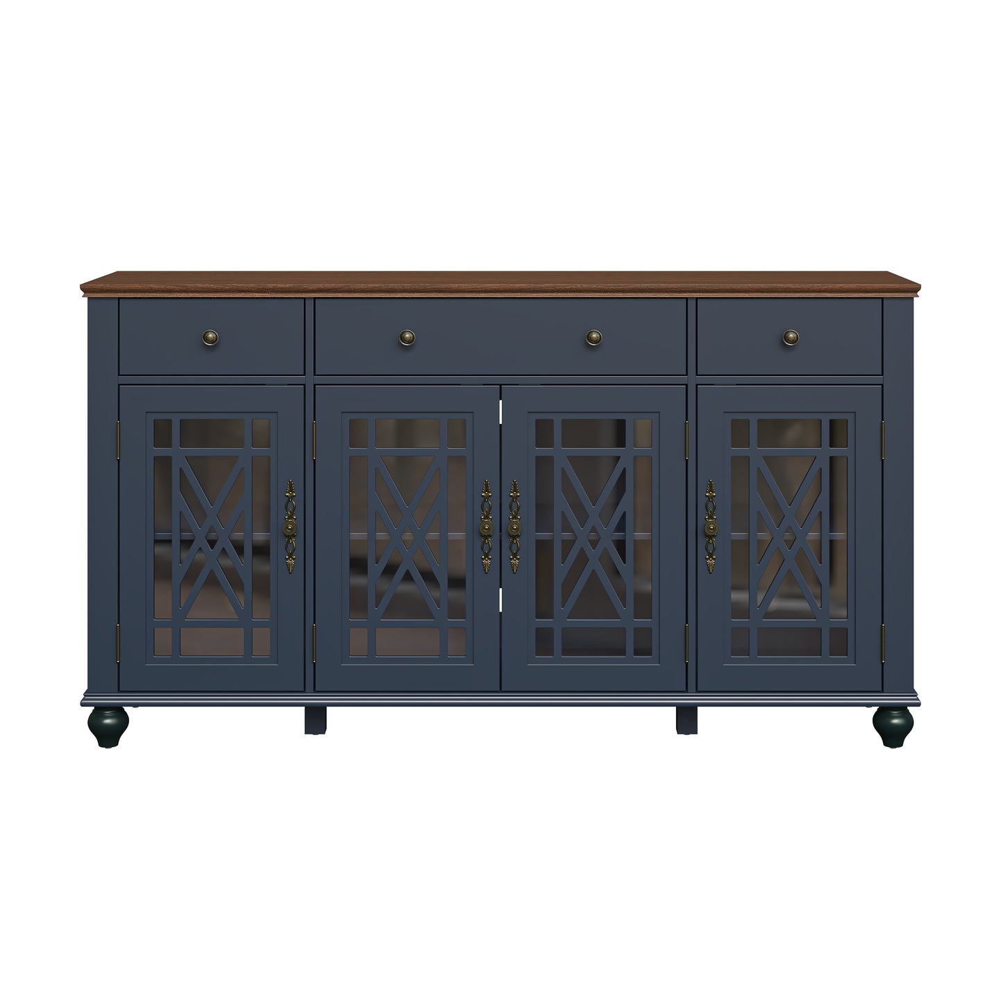 Festivo FCB24543 63" Buffet Sideboard Cabinet-Navy