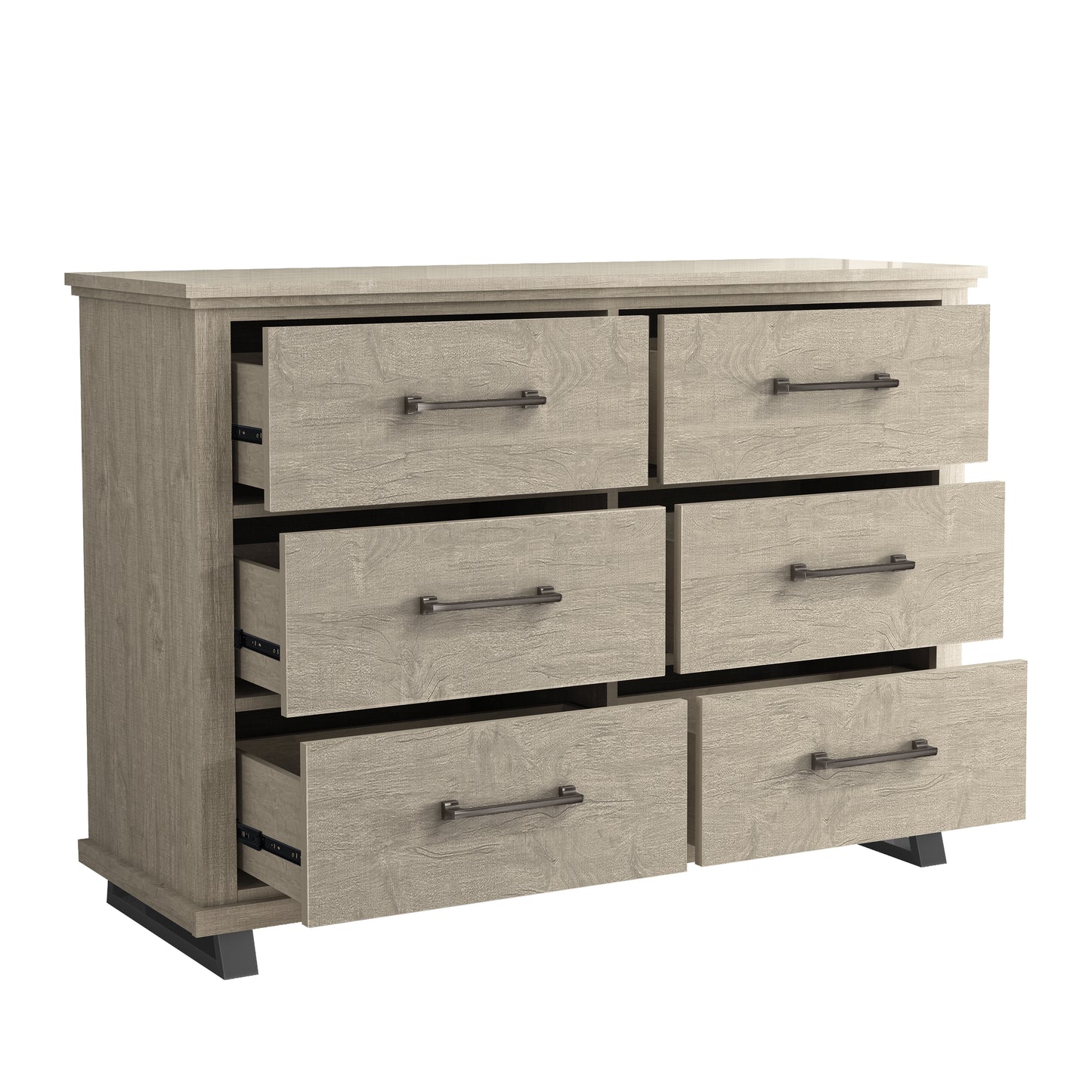 Festivo FDR22225 52" Bedroom Dresser with 6 Drawers-Beige