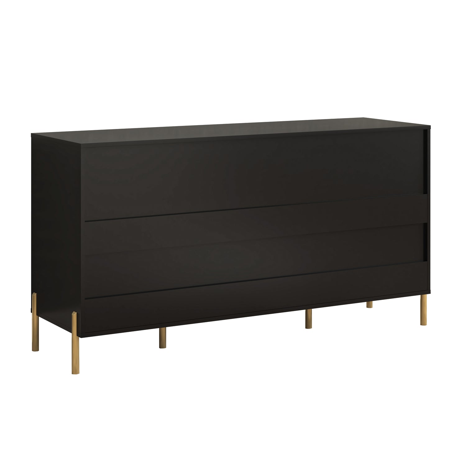 Festivo FDR23141 58" Bedroom Dresser with 6 Drawers-Black