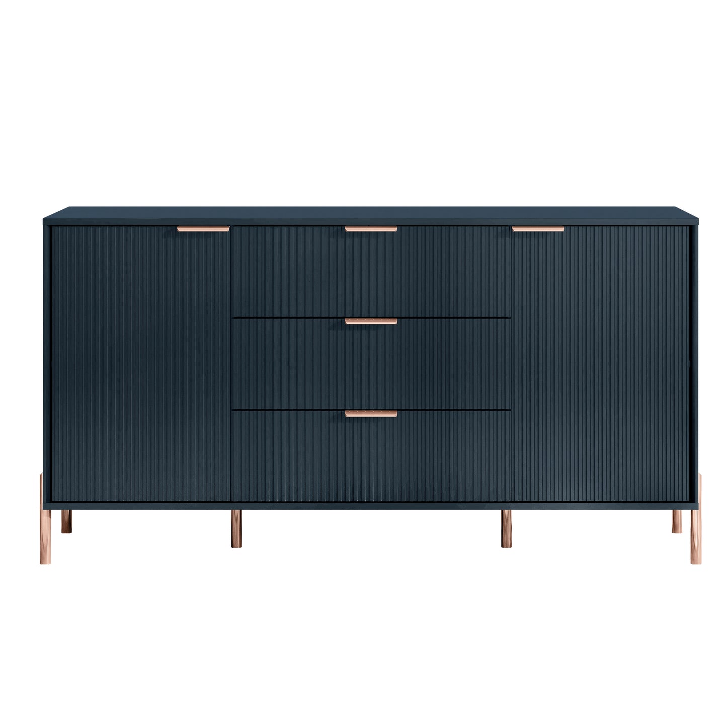 Festivo FDR23143 58" Bedroom Dresser with 6 Drawers-Navy