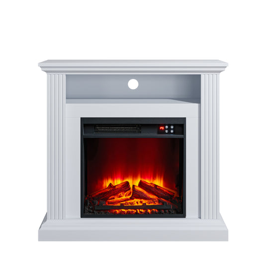 Festivo FFP23340 32" Electric Fireplace Mantel-White