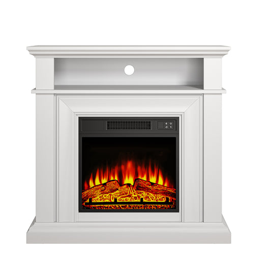 Festivo FFP24245 36" Electric Fireplace Mantel-White