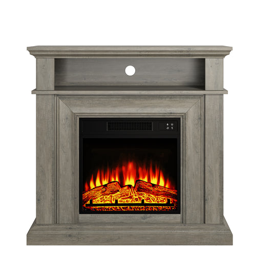 Festivo FFP24246 36" Electric Fireplace Mantel-Brown