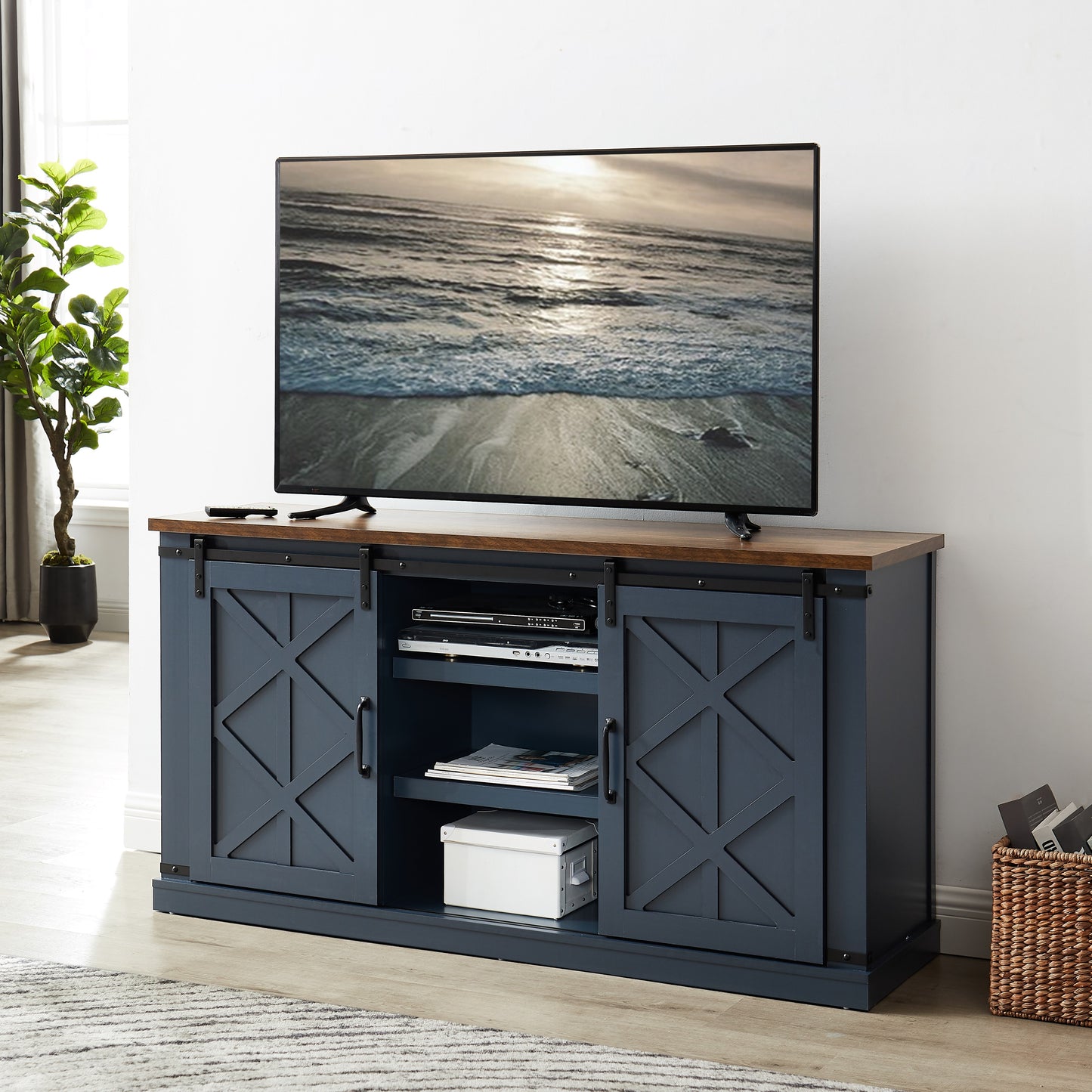 Festivo FTS20332 58" TV Stand-Blue