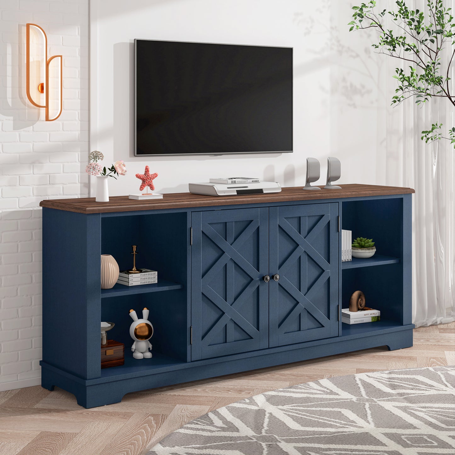 Festivo FTS20601 70" TV Stand-Blue