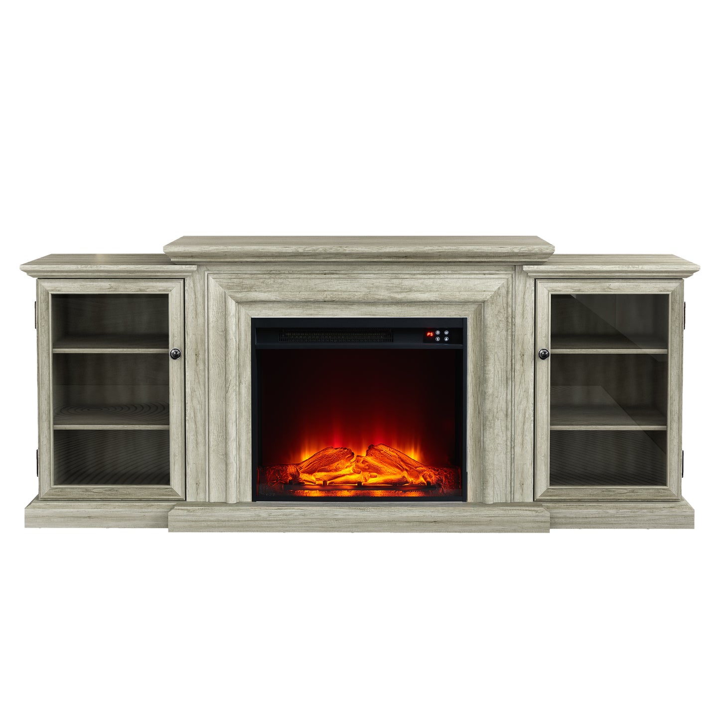 Festivo FTS23320 70" TV Stand with 23" Electric Fireplace-Grey