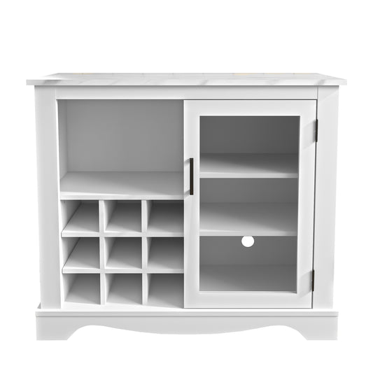 Festivo FWC21161 39" Wine Cabinet-White