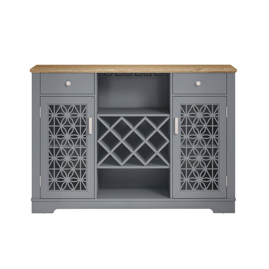 Festivo FWC22215 56" Wine Cabinet-Grey