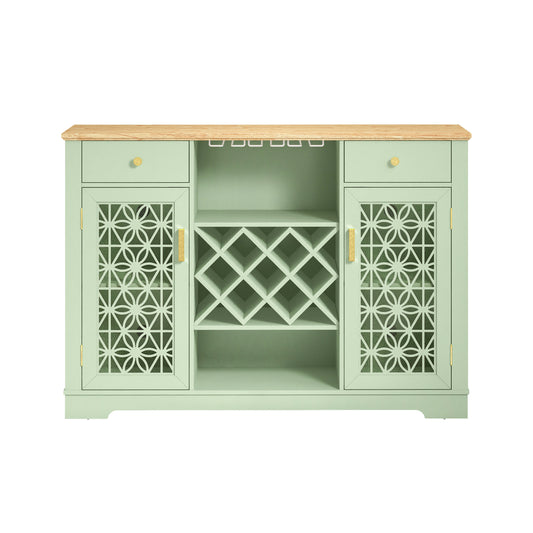 Festivo FWC22216 56" Wine Cabinet-Green