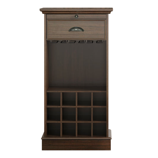 Festivo FWC23422 22" Wine Cabinet-Walnut