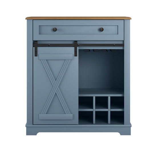 Festivo FWC23429 32" Wine Cabinet-Blue