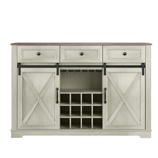 Festivo FWC23510 54" Wine Cabinet-White