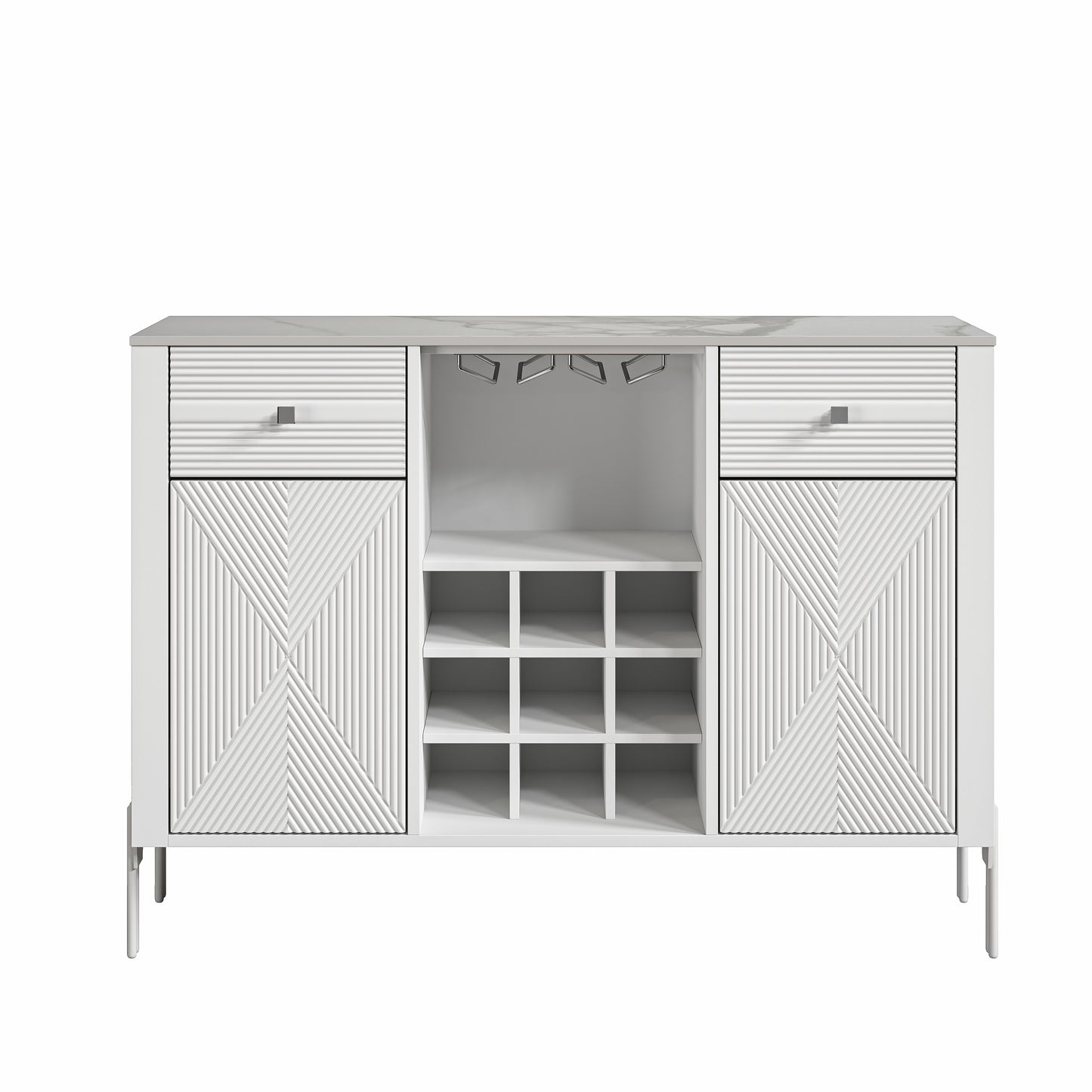 Festivo FWC23801 42" Wine Cabinet-White