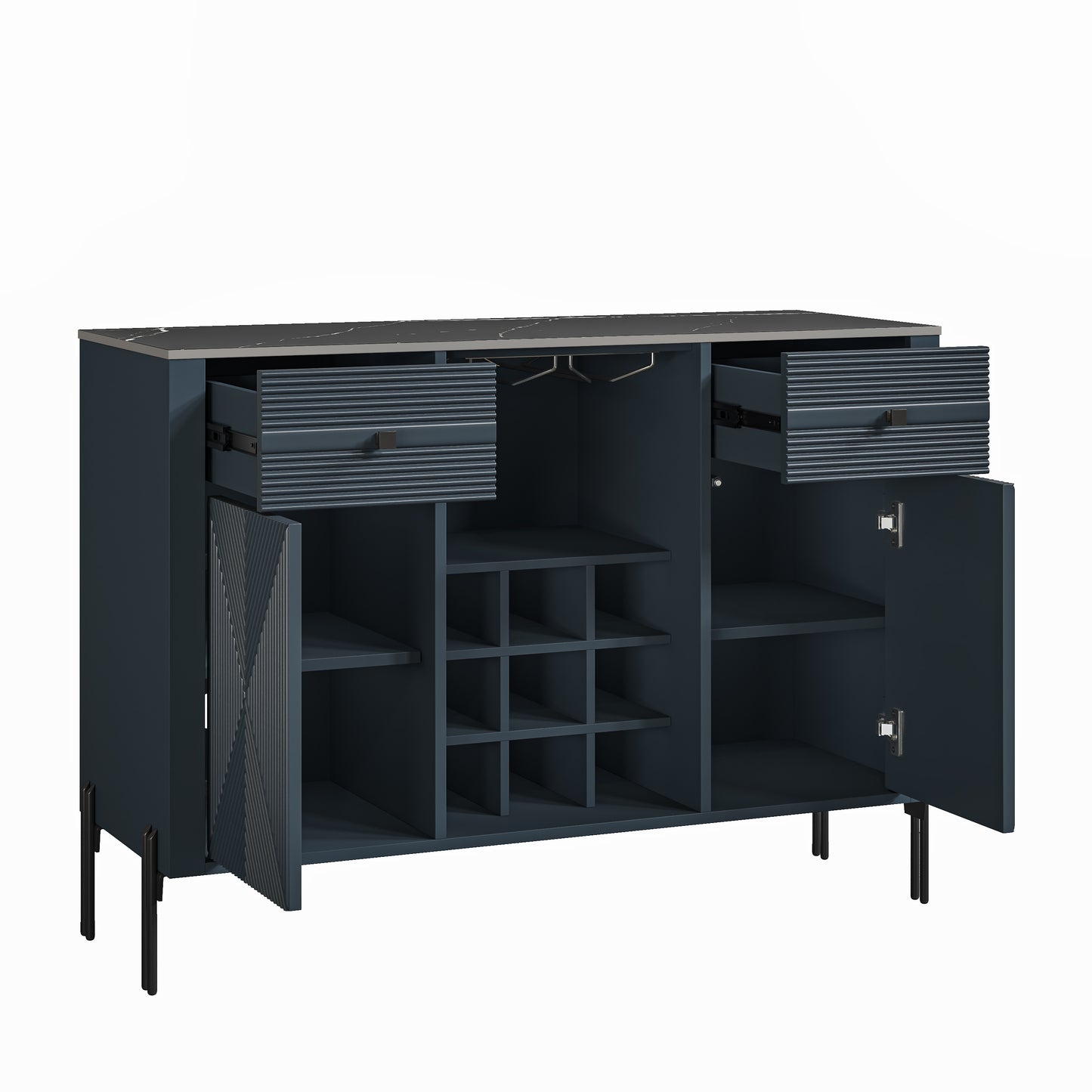 Festivo FWC23802 42" Wine Cabinet-Navy