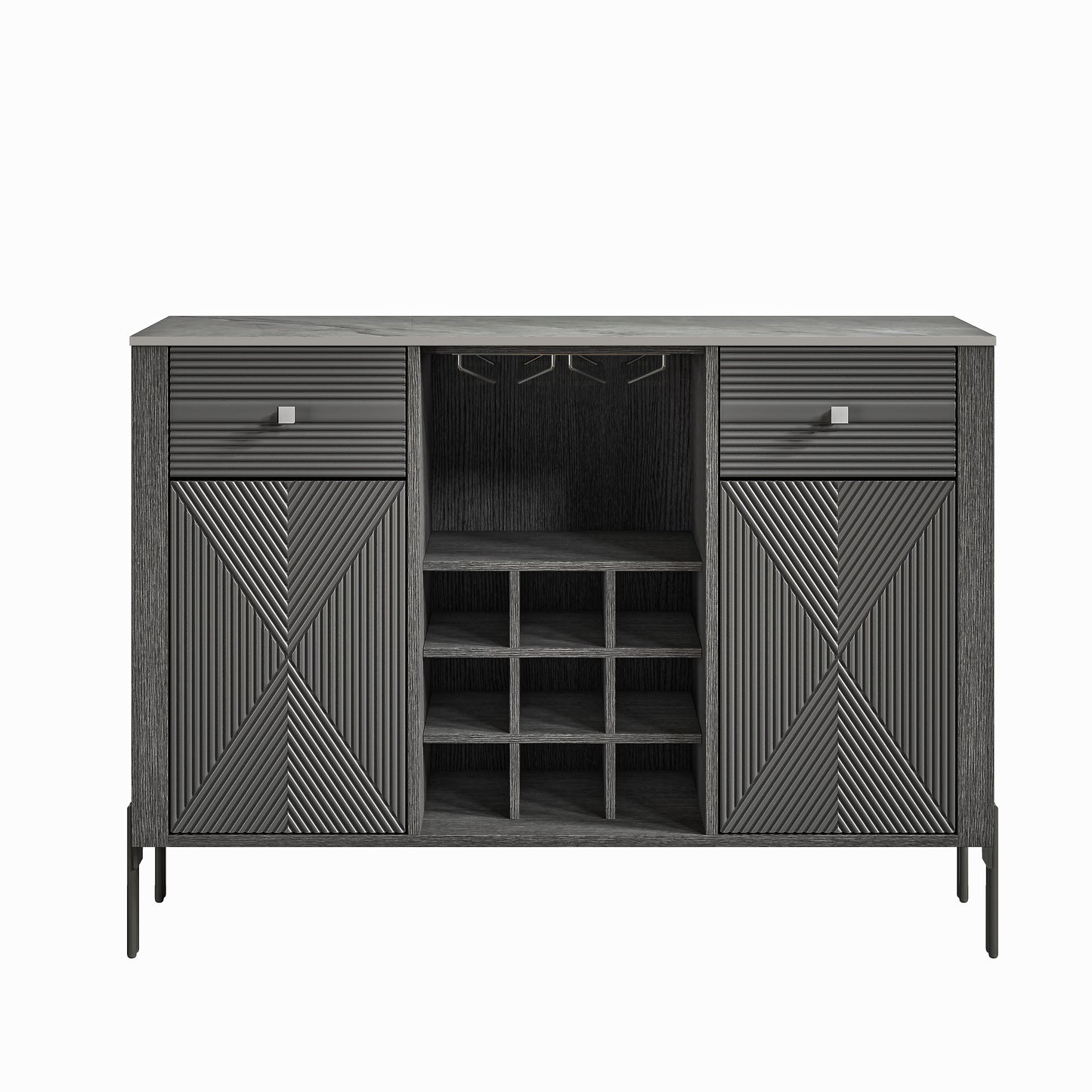 Festivo FWC23803 42" Wine Cabinet-Grey